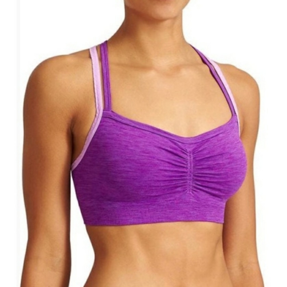 Athleta racerback purple sports bra S